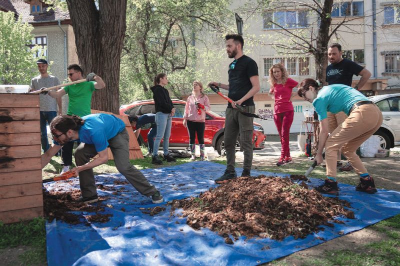 Din legume şi rumeguş, în grădina ta: cum se transformă deşeurile biodegradabile de la 850 de bucureşteni în îngrăşământ
